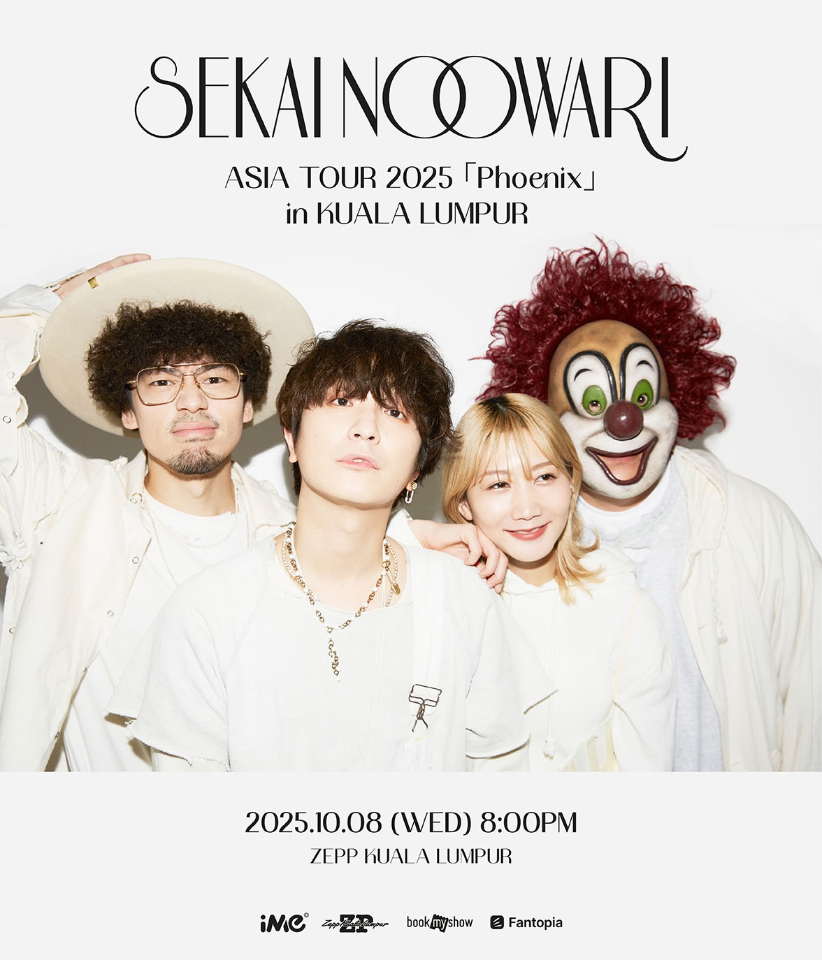 SEKAI NO OWARI ASIA TOUR 2025「Phoenix」in KUALA LUMPUR