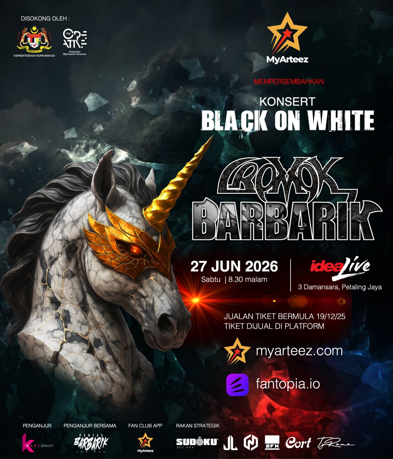 KONSERT BLACK ON WHITE – CROMOK & BARBARIK