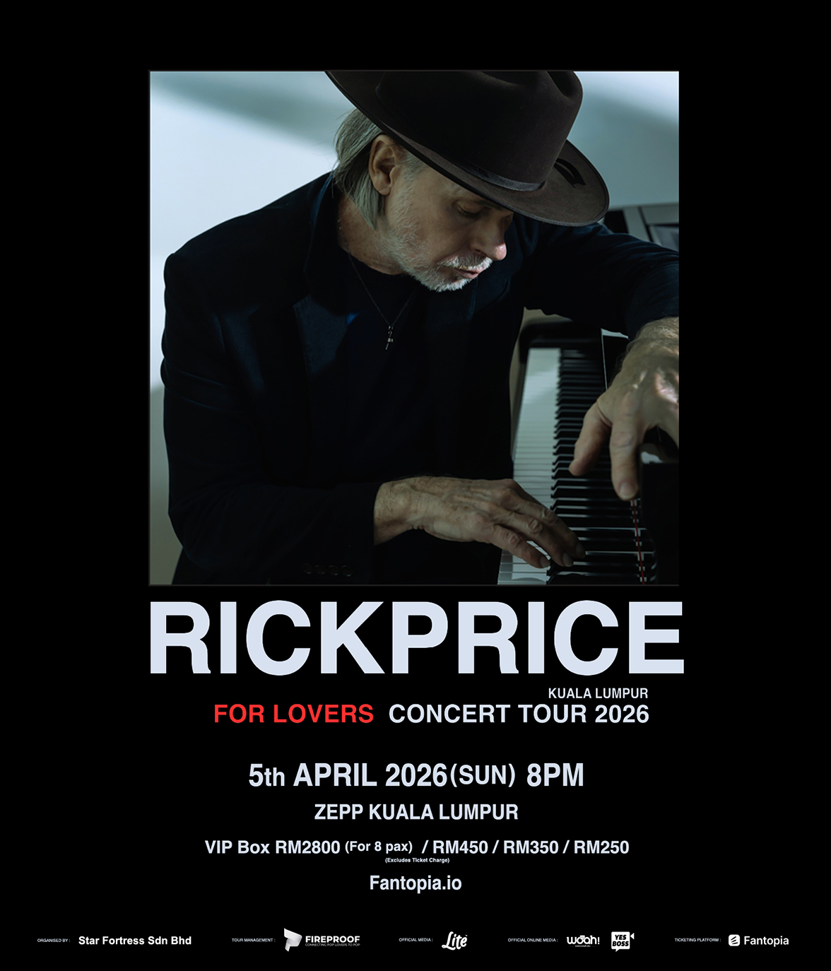 RICK PRICE FOR LOVERS CONCERT TOUR 2026 - KUALA LUMPUR
