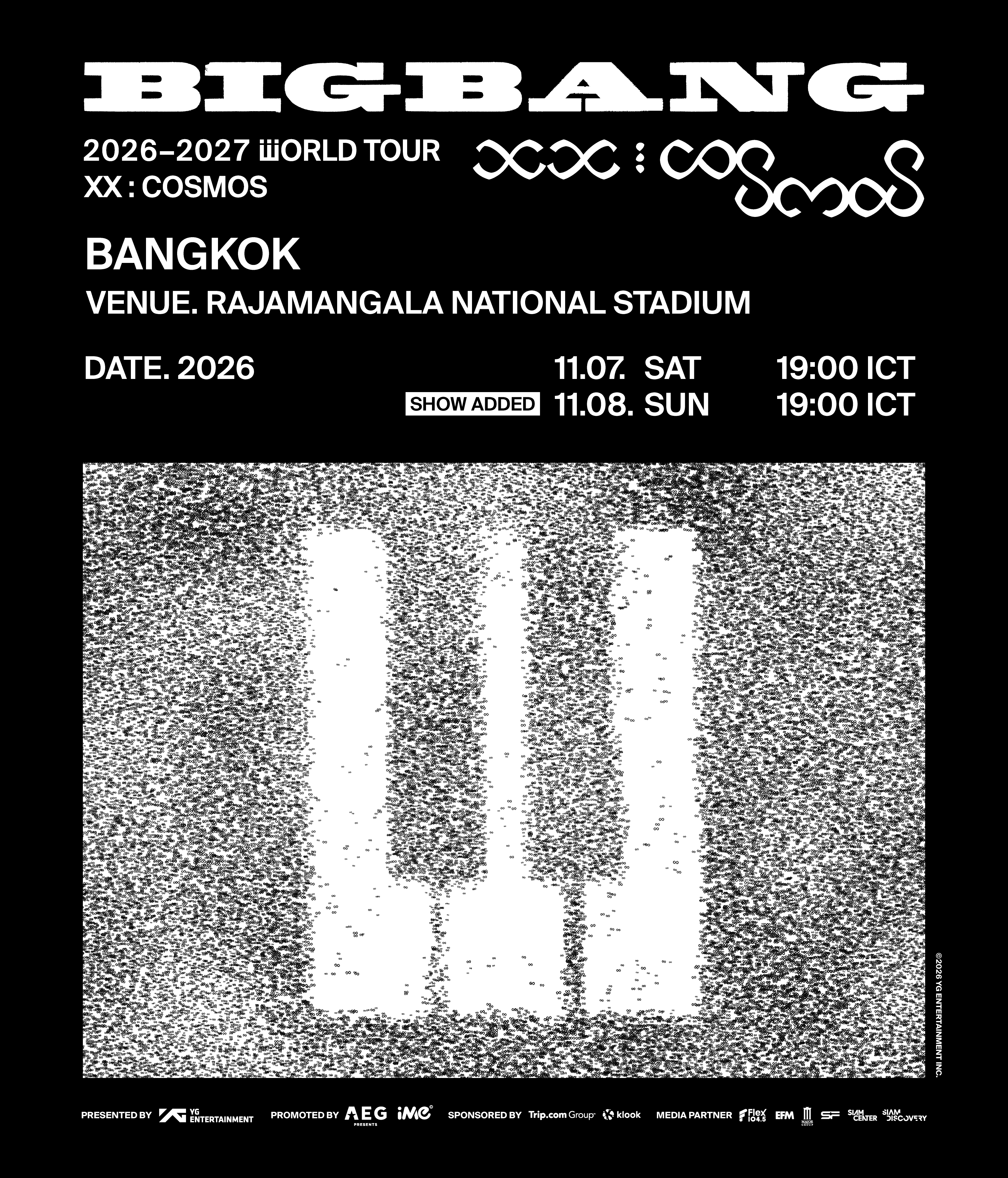 [Thailand] BIGBANG 2026-2027 WORLD TOUR < XX : COSMOS > IN BANGKOK