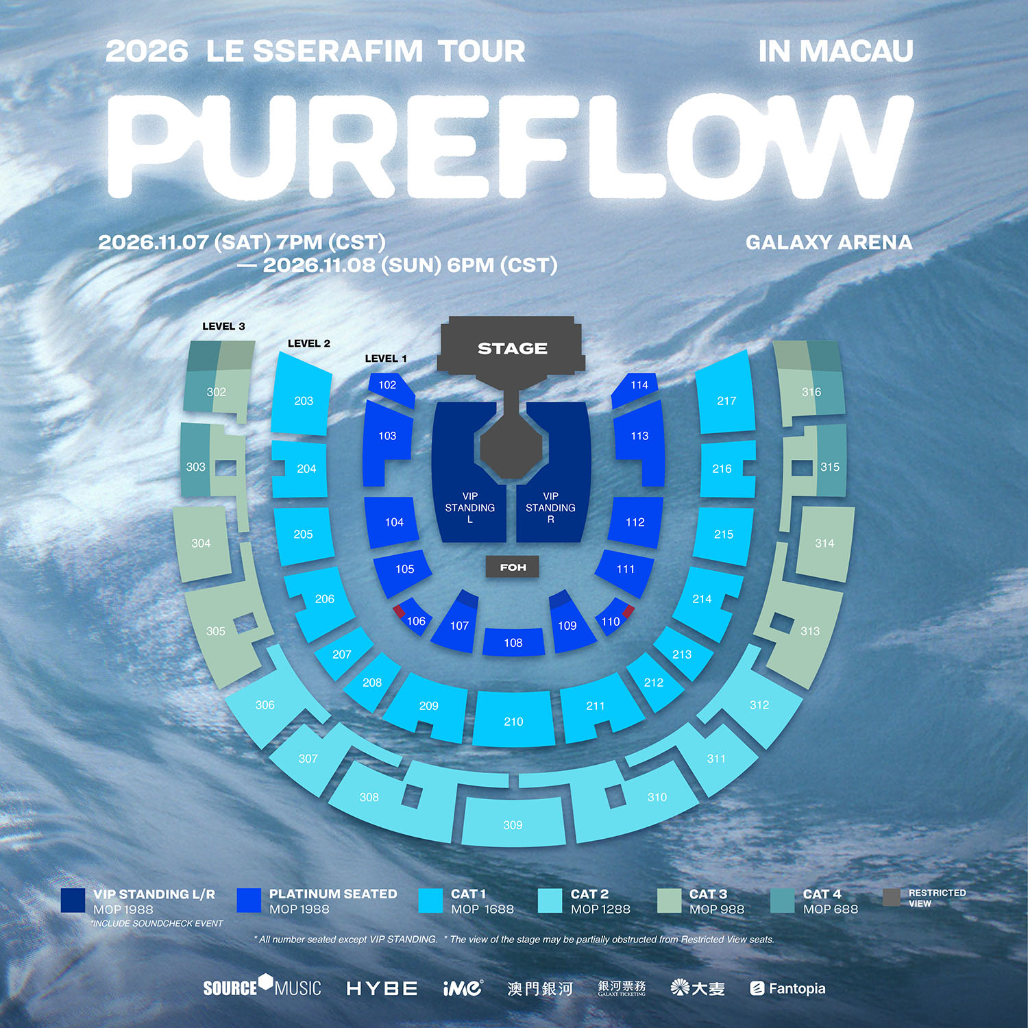 2026 LE SSERAFIM TOUR 'PUREFLOW' Macau Complete Guide | Member Presale, Public Sale, Seating Chart & Tips, Transport, Hotels, Local Food & Attractions, Entry Rules One-stop Guide - Seating Chart 2026 LE SSERAFIM TOUR 'PUREFLOW' Macau Complete Guide | Member Presale, Public Sale, Seating Chart & Tips, Transport, Hotels, Local Food & Attractions, Entry Rules One-stop Guide - Seating Chart