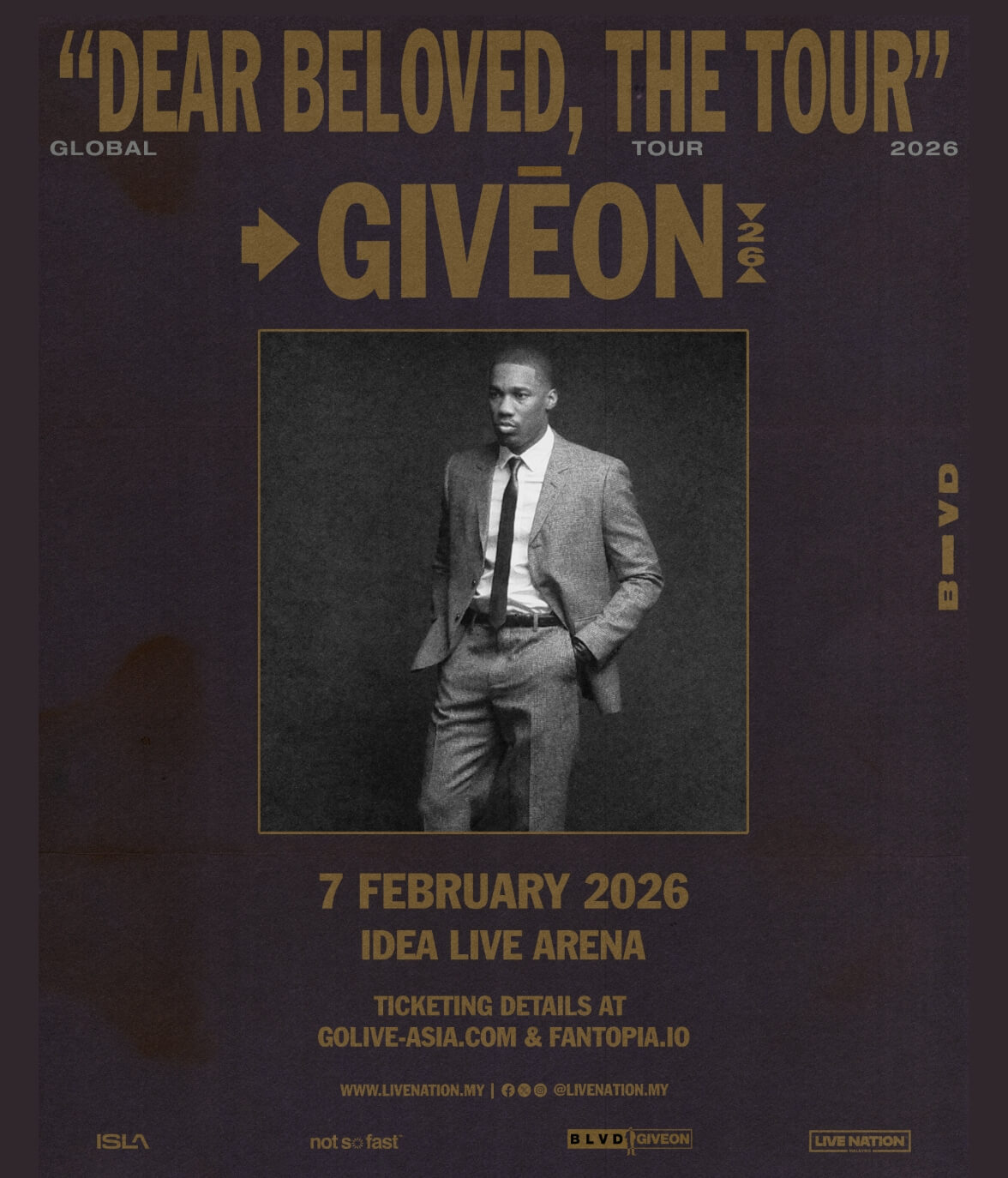 GIVĒON - DEAR BELOVED THE TOUR in Kuala Lumpur